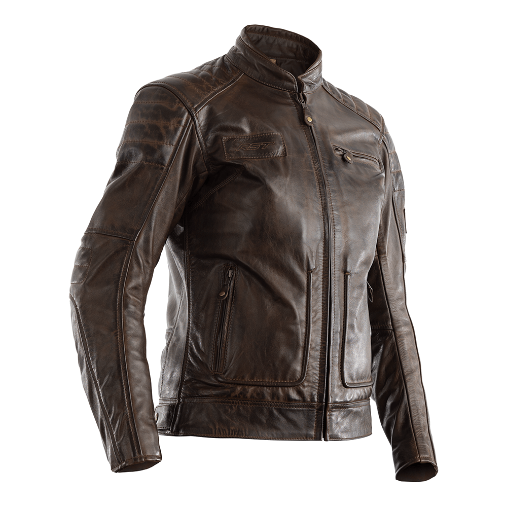 RST Roadster II 2 Ladies Leather Jacket CE Approved