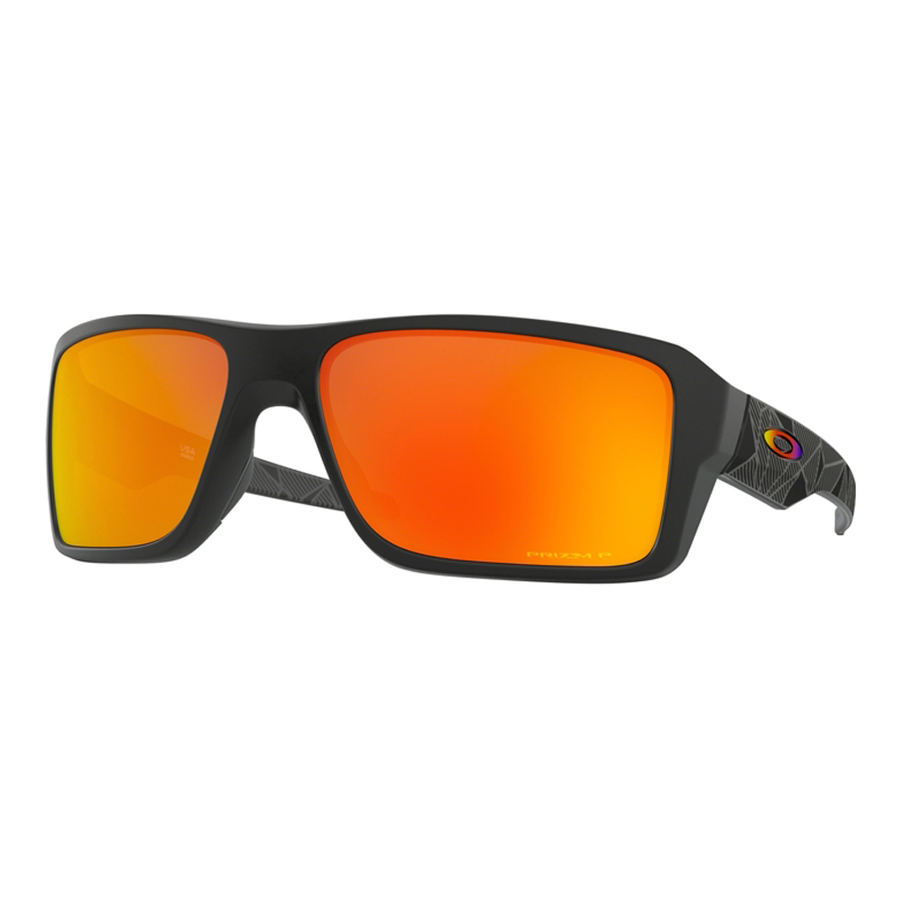 Oakley Double Edge Sunglasses Matte Black Prizmatic