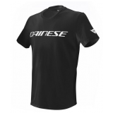 Dainese T-shirt - Black with white logo