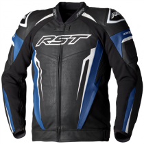 RST TracTech Evo 5 LEATHER JACKET - Black/Blue/White