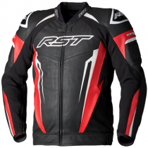 RST TracTech Evo 5 LEATHER JACKET - Black/Red/White