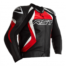 RST TracTech Evo 4 Leather Jacket Red CE Approved 