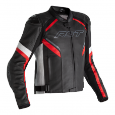 RST Sabre Leather Jacket Black/Red 