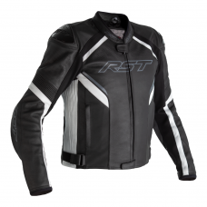 RST Sabre Leather Jacket Black/White