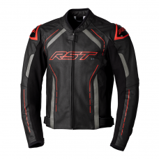 RST S1 Leather Jacket Black/Grey/Red