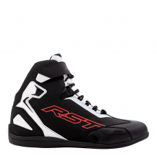 RST Sabre Moto Shoe - BLACK/WHITE/RED