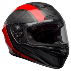 Bell Street 2023 Race Star Flex DLX Adult Helmet (Tantrum 2 Matte Gloss Black/Red)