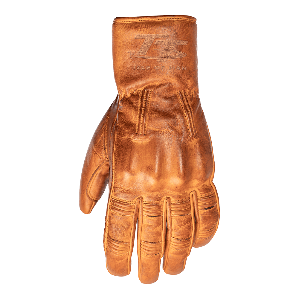 RST RST Isle of Man TT Hillberry Leather Retro Urban Gloves S 5056136219484 