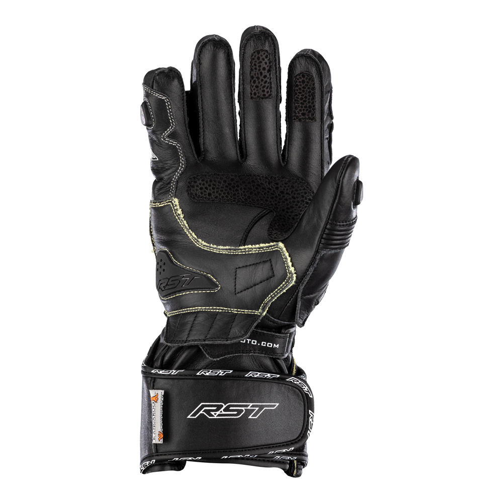 Yellow RST RST Tractech EVO 4 Leather Motorcycle Gloves 